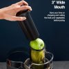 QCen 500W Centrifugal Juicer with Wide Mouth – Dual Speed, Black